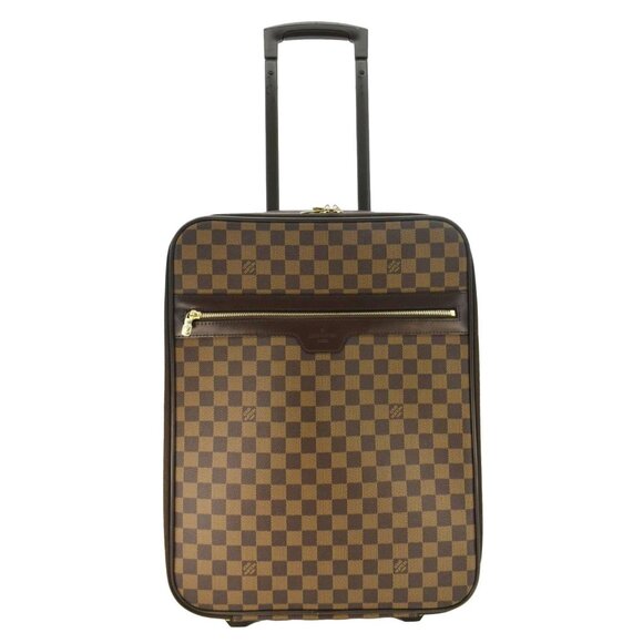 Louis Vuitton Pegase 45 Damier Ebene Rolling Travel Bag Brown - Picture 1 of 12